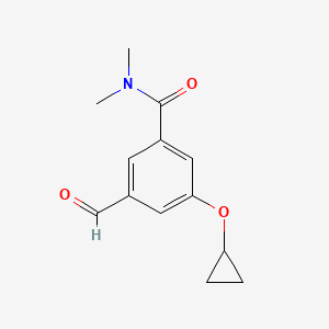 3-Cyclopropoxy-5-formyl-N,N-dimethylbenzamide