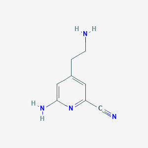 6-Amino-4-(2-aminoethyl)pyridine-2-carbonitrile