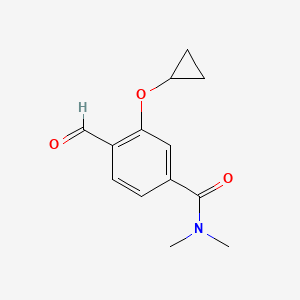 3-Cyclopropoxy-4-formyl-N,N-dimethylbenzamide