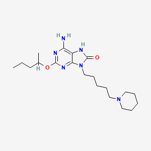 6-amino-2-pentan-2-yloxy-9-(5-piperidin-1-ylpentyl)-7H-purin-8-one