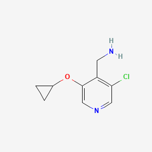 (3-Chloro-5-cyclopropoxypyridin-4-YL)methanamine