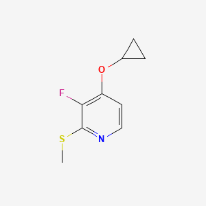 4-Cyclopropoxy-3-fluoro-2-(methylthio)pyridine