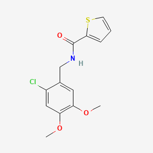 N-(2-chloro-4,5-dimethoxybenzyl)thiophene-2-carboxamide