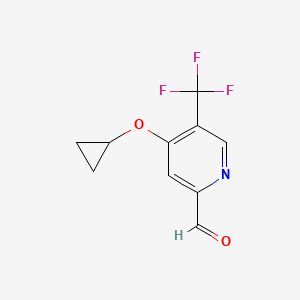 4-Cyclopropoxy-5-(trifluoromethyl)picolinaldehyde