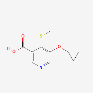 5-Cyclopropoxy-4-(methylthio)nicotinic acid