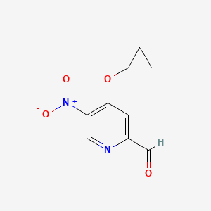 4-Cyclopropoxy-5-nitropicolinaldehyde