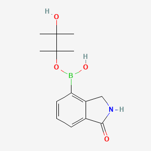 (3-Hydroxy-2,3-dimethylbutan-2-yl)oxy-(1-oxo-2,3-dihydroisoindol-4-yl)borinic acid