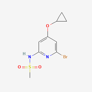 N-(6-Bromo-4-cyclopropoxypyridin-2-YL)methanesulfonamide