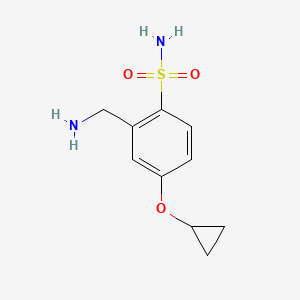 2-(Aminomethyl)-4-cyclopropoxybenzenesulfonamide