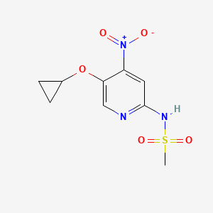 N-(5-Cyclopropoxy-4-nitropyridin-2-YL)methanesulfonamide