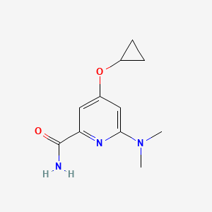 4-Cyclopropoxy-6-(dimethylamino)picolinamide