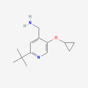 (2-Tert-butyl-5-cyclopropoxypyridin-4-YL)methanamine