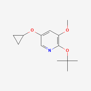 2-Tert-butoxy-5-cyclopropoxy-3-methoxypyridine