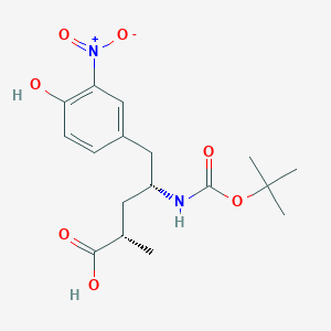 (2S,4R)-4-((tert-Butoxycarbonyl)amino)-5-(4-hydroxy-3-nitrophenyl)-2-methylpentanoic acid