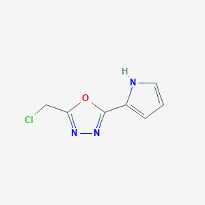 2-(chloromethyl)-5-(1H-pyrrol-2-yl)-1,3,4-oxadiazole