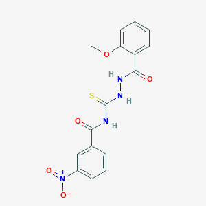 N-({2-[(2-methoxyphenyl)carbonyl]hydrazinyl}carbonothioyl)-3-nitrobenzamide