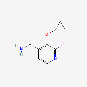 (3-Cyclopropoxy-2-iodopyridin-4-YL)methanamine