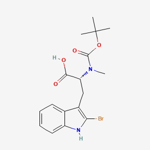 (2R)-3-(2-bromo-1H-indol-3-yl)-2-[methyl-[(2-methylpropan-2-yl)oxycarbonyl]amino]propanoic acid