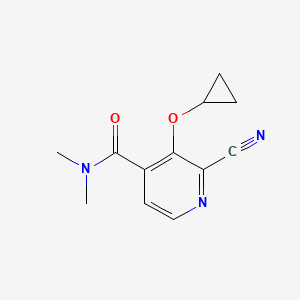 2-Cyano-3-cyclopropoxy-N,N-dimethylisonicotinamide