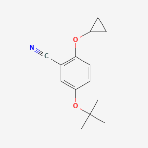 5-Tert-butoxy-2-cyclopropoxybenzonitrile