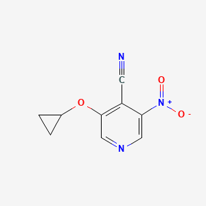 3-Cyclopropoxy-5-nitroisonicotinonitrile