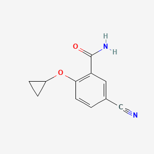 5-Cyano-2-cyclopropoxybenzamide