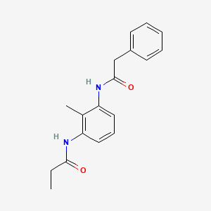 N-{2-methyl-3-[(phenylacetyl)amino]phenyl}propanamide