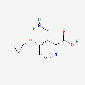 3-(Aminomethyl)-4-cyclopropoxypicolinic acid