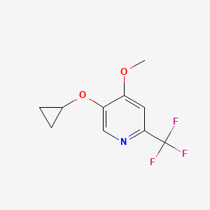 5-Cyclopropoxy-4-methoxy-2-(trifluoromethyl)pyridine