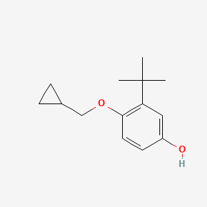 3-Tert-butyl-4-(cyclopropylmethoxy)phenol