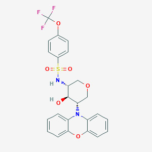 N-((3R,4R,5S)-4-Hydroxy-5-(10H-phenoxazin-10-yl)tetrahydro-2H-pyran-3-yl)-4-(trifluoromethoxy)benzenesulfonamide