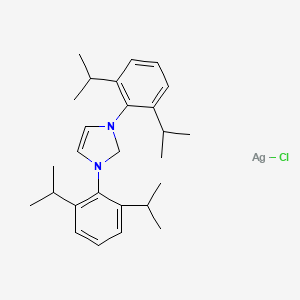 1,3-Bis[2,6-di(propan-2-yl)phenyl]-2H-imidazole;chlorosilver