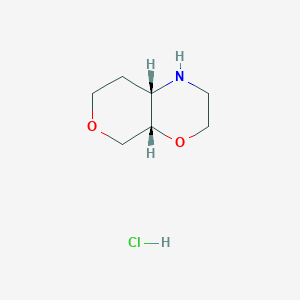 molecular formula C7H14ClNO2 B15512860 rac-(4aS,8aS)-Octahydropyrano[3,4-b][1,4]oxazine hydrochloride 