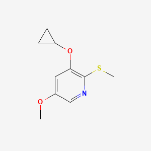 3-Cyclopropoxy-5-methoxy-2-(methylthio)pyridine