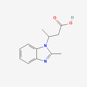 3-(2-methyl-1H-benzimidazol-1-yl)butanoic acid