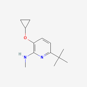 6-Tert-butyl-3-cyclopropoxy-N-methylpyridin-2-amine