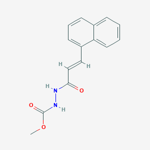 molecular formula C15H14N2O3 B15513782 methyl 2-[(2E)-3-(naphthalen-1-yl)prop-2-enoyl]hydrazinecarboxylate 