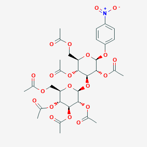 B015514 [(2R,3R,4S,5R,6S)-3,4,5-Triacetyloxy-6-[(2R,3R,4S,5R,6S)-3,5-diacetyloxy-2-(acetyloxymethyl)-6-(4-nitrophenoxy)oxan-4-yl]oxyoxan-2-yl]methyl acetate CAS No. 195715-98-1