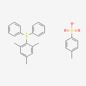 molecular formula C28H28O3S2 B15514100 Mesityldiphenylsulfonium 4-methylbenzenesulfonate CAS No. 347841-51-4