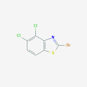 molecular formula C7H2BrCl2NS B155153 2-溴-4,5-二氯-1,3-苯并噻唑 CAS No. 1849-69-0