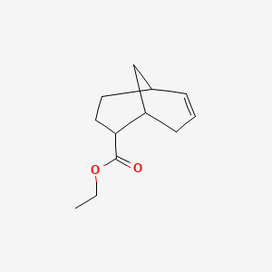 molecular formula C12H18O2 B15516580 Bicyclo[3.3.1]non-6-ene-2-carboxylic acid, ethyl ester 