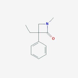 B155170 2-Azetidinone, 3-ethyl-N-methyl-3-phenyl- CAS No. 1886-38-0