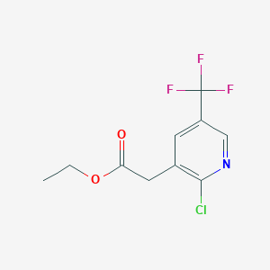 molecular formula C10H9ClF3NO2 B15518246 Ethyl 2-chloro-5-(trifluoromethyl)pyridine-3-acetate 