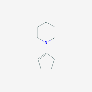 B155186 Piperidine, 1-(1-cyclopenten-1-yl)- CAS No. 1614-92-2
