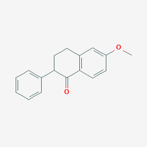 molecular formula C17H16O2 B155195 6-甲氧基-2-苯基-四氢萘酮 CAS No. 1769-84-2