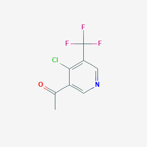 1-[4-Chloro-5-(trifluoromethyl)pyridin-3-YL]ethanone