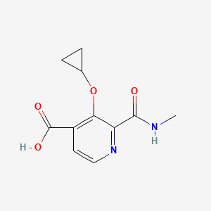 3-Cyclopropoxy-2-(methylcarbamoyl)isonicotinic acid