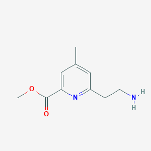 Methyl 6-(2-aminoethyl)-4-methylpyridine-2-carboxylate