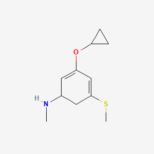 3-Cyclopropoxy-N-methyl-5-(methylthio)cyclohexa-2,4-dienamine