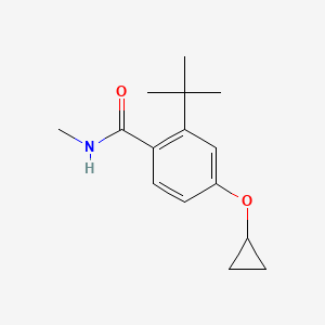 2-Tert-butyl-4-cyclopropoxy-N-methylbenzamide